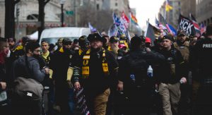 Photo of alt right protest crowd, Million Maga in Washington DC