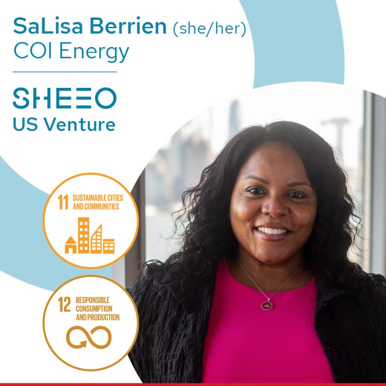 photo of black woman entrepreneur, SaLisa Berrien of COI Energy, SheEO